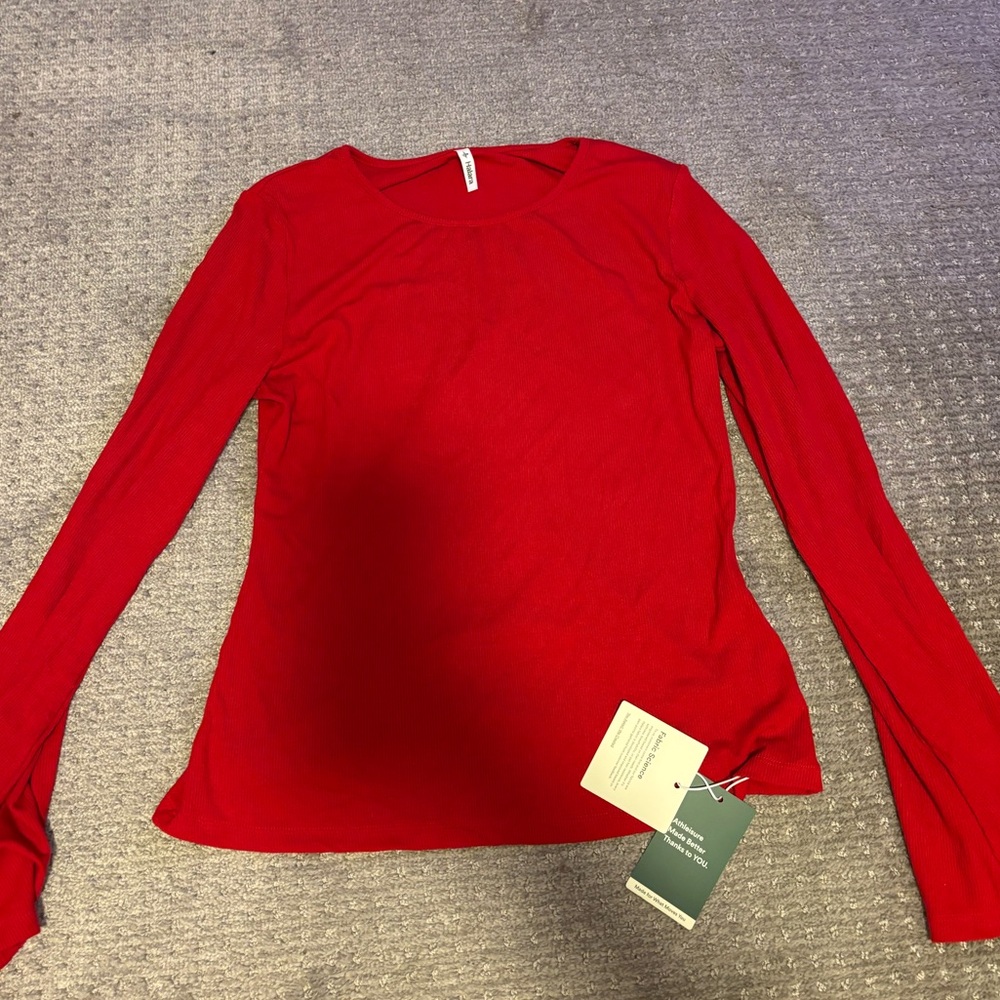 HALARA Vibrant Red Long Sleeve Top